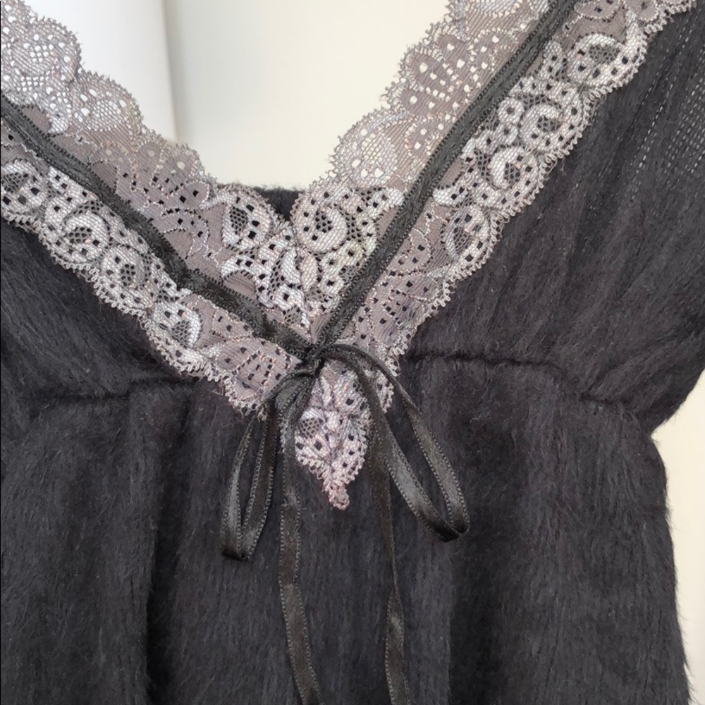 Faux fur clubbing dress